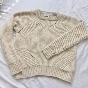 John & Jenn cream sweater